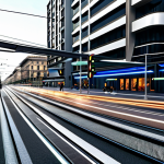 Intelligent Traffic Management in Milan**

"A futuristic cityscape of Milan, Italy, showcasing a network of interconnected smart traffic lights dynamically adjusting to the flow of fully clothed pedestrians, cars, and trams. Clean, modern architecture. In the style of a professional architectural visualization. Safe for work. Appropriate content. Perfect anatomy, natural proportions, well-formed hands. Family-friendly, professional."

**