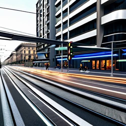 Intelligent Traffic Management in Milan**

"A futuristic cityscape of Milan, Italy, showcasing a network of interconnected smart traffic lights dynamically adjusting to the flow of fully clothed pedestrians, cars, and trams. Clean, modern architecture. In the style of a professional architectural visualization. Safe for work. Appropriate content. Perfect anatomy, natural proportions, well-formed hands. Family-friendly, professional."

**