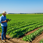 Drone in Agricultural Setting**

A fully clothed farmer using a drone in a sunny field, appropriate content, modern agriculture, high-tech equipment, safe for work, perfect anatomy, natural proportions, professional photography, family-friendly. The drone is monitoring crops, green fields, blue sky, modest clothing.

**
