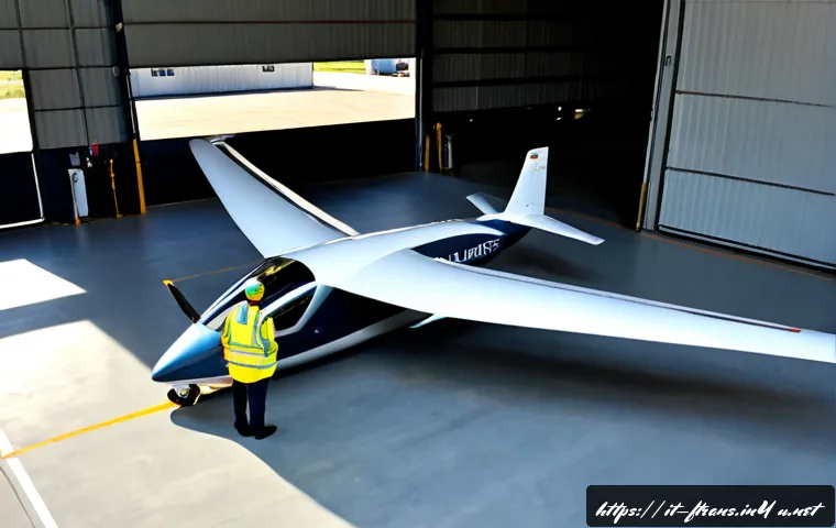 Home 30 플라잉 택시 제조사 - Photorealistic aerial view of an Italian advanced air mobility manufacturing campus near Turin, slee...